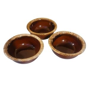 Hull Oven Proof USA Brown Drip Small Bowl 5.25'' x 2.25''